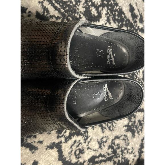 Dansko Women's Professional Clogs Metallic Sequin Style Size 39 - Picture 4 of 6